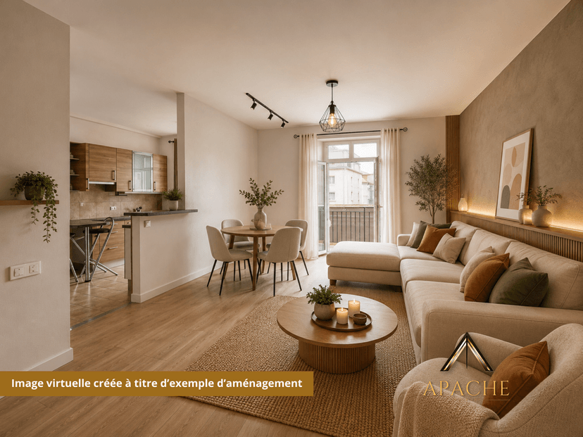 2 + 3.5 pièces ou 5.5 pièces avec grand balcon ? A vous de choisir ! - photo 1