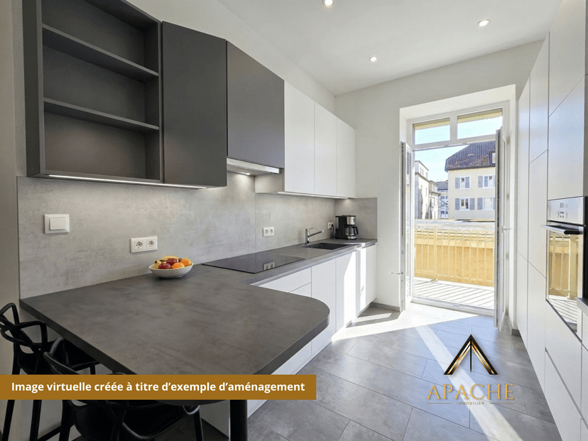 2 + 3.5 pièces ou 5.5 pièces avec grand balcon ? A vous de choisir ! - photo 3